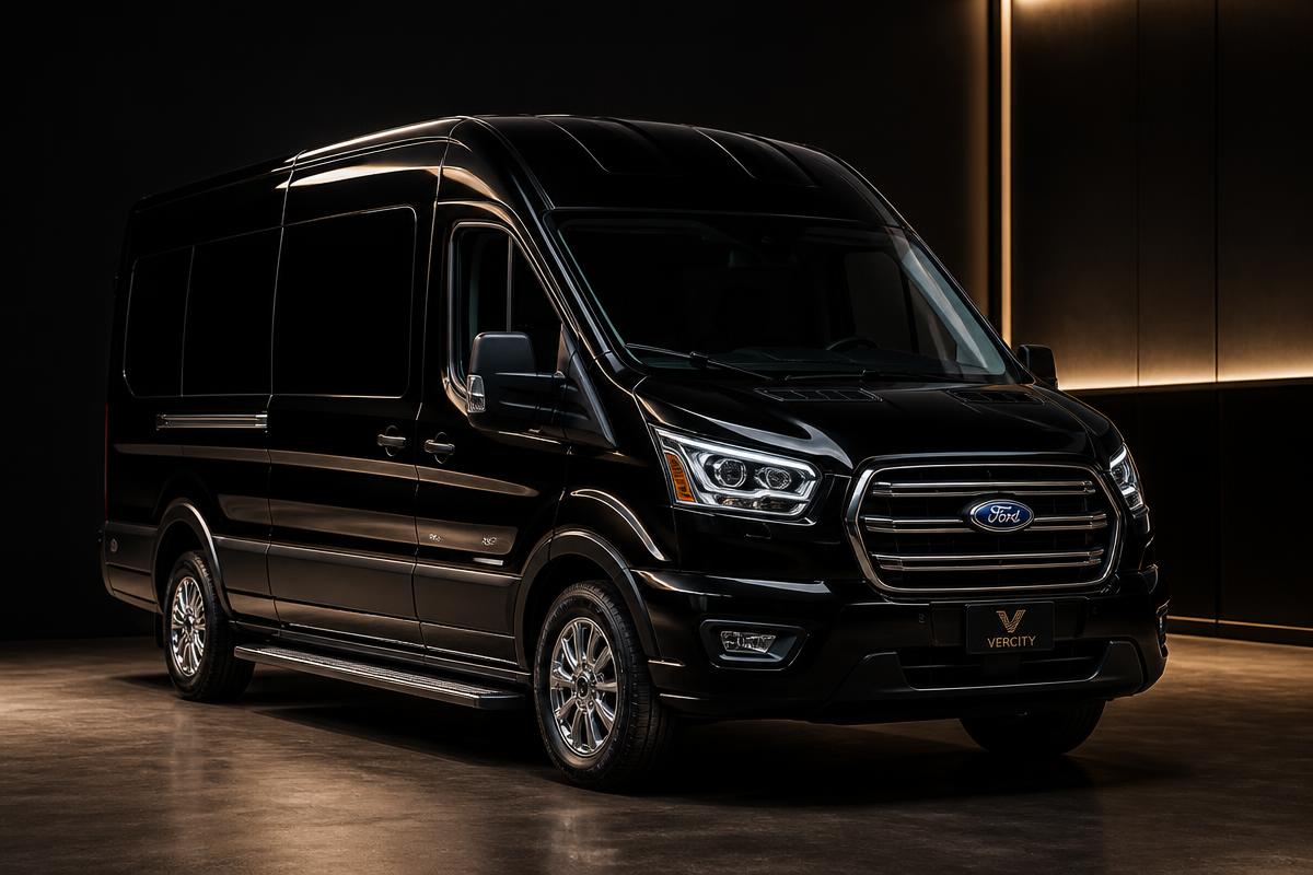 Black Ford Transit